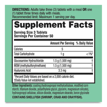 Schiff® Glucosamine Plus Msm Tablet, 150 Count freeshipping - TVN Wholesale